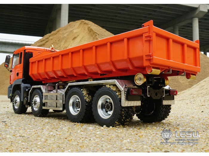 Lesu MAN Absetzmuldenkipper Roro Abroller 8x8, 1:14, aufgebaut, A-RTF-Set – Bild 2