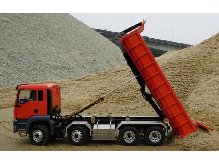 Lesu MAN Absetzmuldenkipper Roro Abroller 8x8, 1:14, aufgebaut, A-RTF-Set – Bild 4