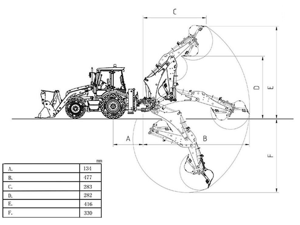 Lesu Hydraulik Vollmetall Baggerlader VOLVO AOUE-BL71, 1:14, RTR-Set – Bild 5