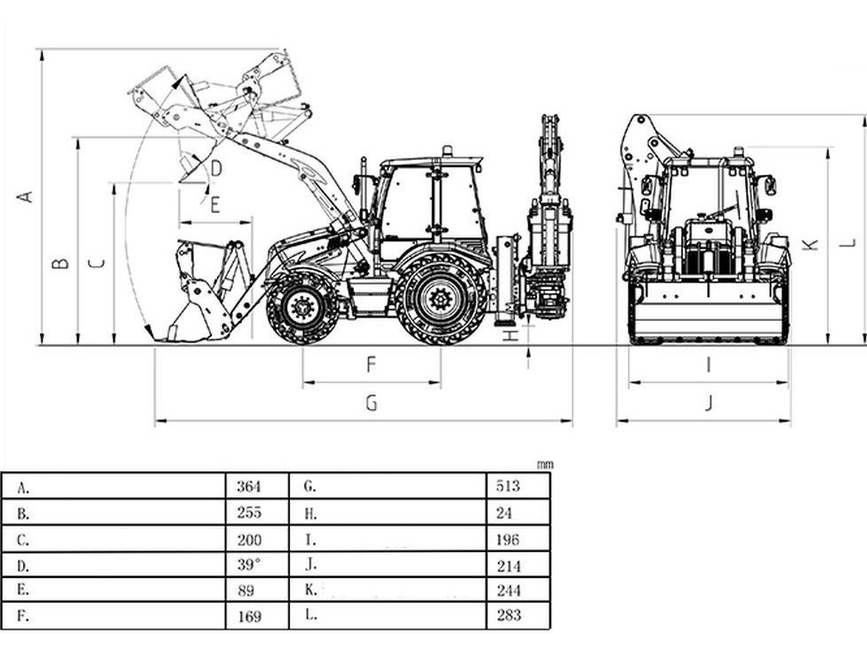 Lesu Hydraulik Vollmetall Baggerlader VOLVO AOUE-BL71, 1:14, RTR-Set – Bild 6