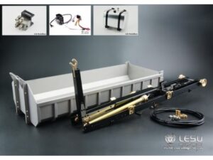 Lesu hydraulik Hakengerät / Abrollkipper / Absetzkipper mit Mulde zu 1:14 LKWs