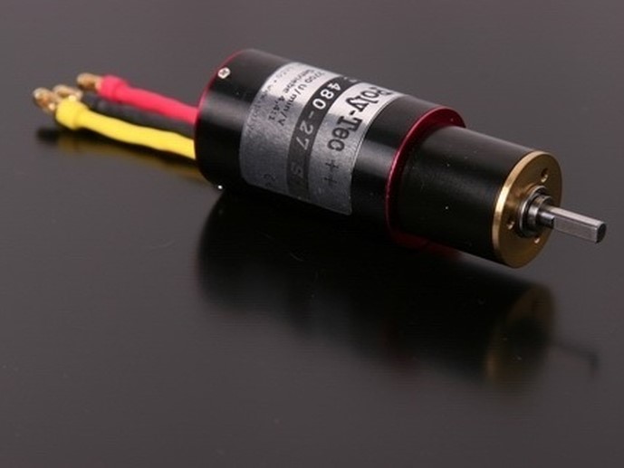 Poly-Tec 480-27S Brushless Inrunner Motor mit Getriebe 4.4:1 – Bild 2