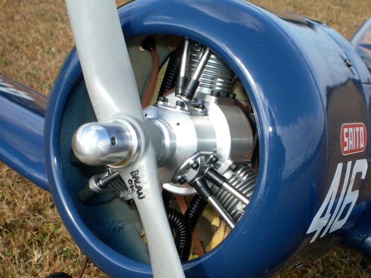 Saito FA-120R3 Methanolrmotor / Sternmotor 20ccm – Bild 2