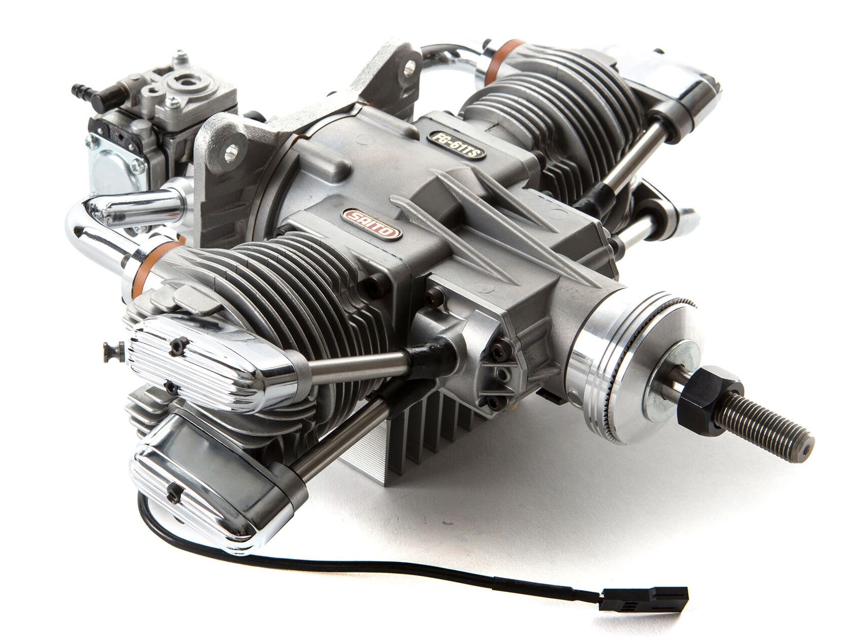 Saito FG-61TS Benzinmotor / Boxermotor 60.9ccm – Bild 3