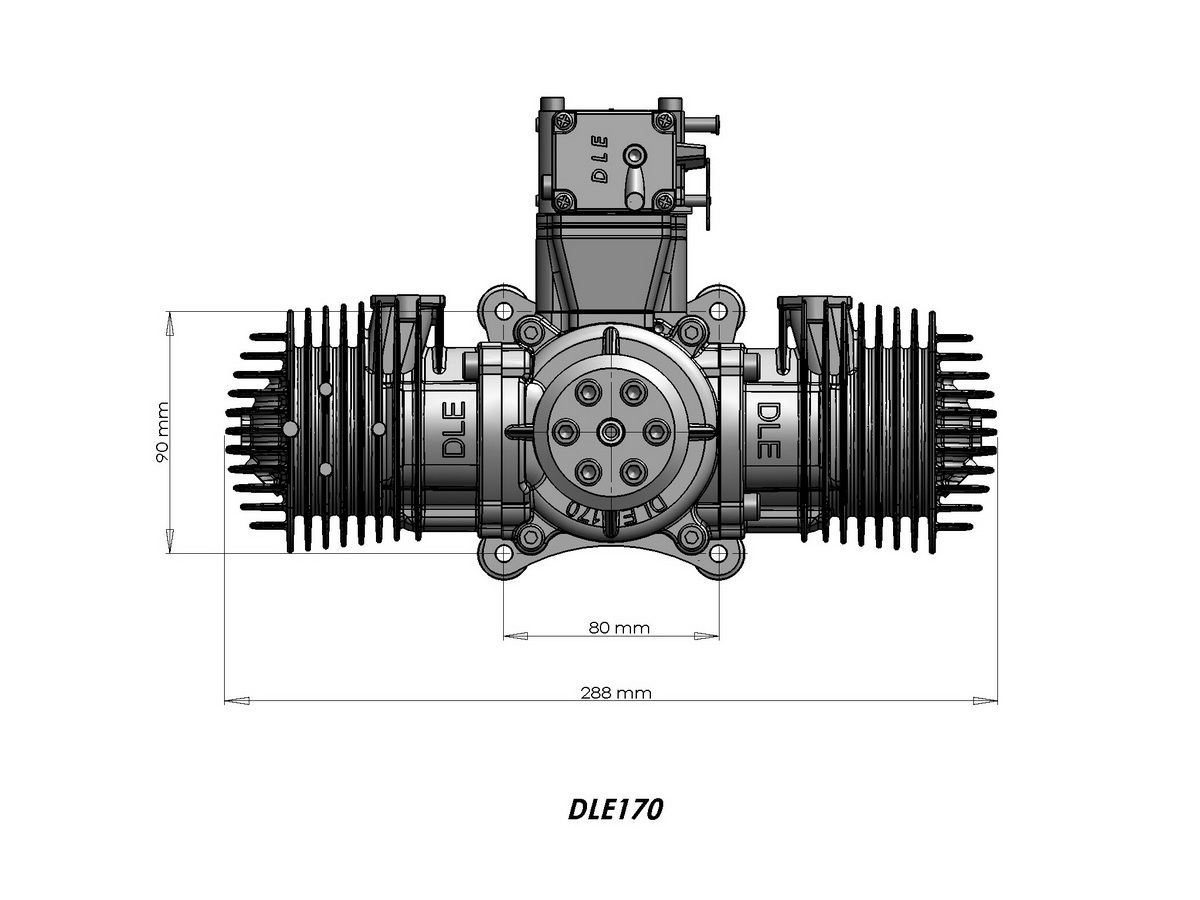 DLE Engines DLE170 Benzinmotor 170ccm – Bild 3