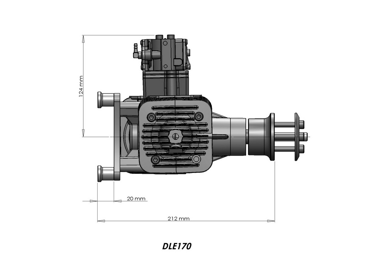 DLE Engines DLE170 Benzinmotor 170ccm – Bild 4