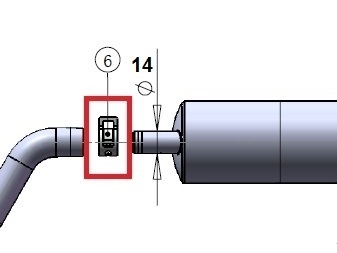 Klammer 18mm zu Kanisteranlage DLE35RA