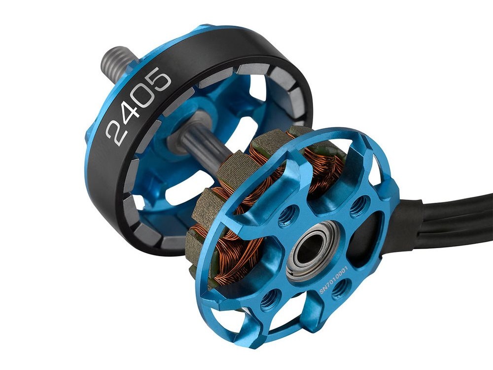 Hobbywing Racecopter Brushless Motor Xrotor 2405-2250KV - blue – Bild 3