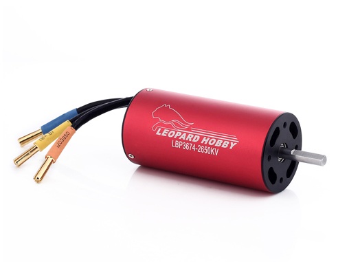 Leopard Brushless Inrunner Motor LBP3674-B / 3.5D 1900KV, 4-Pol volle Welle