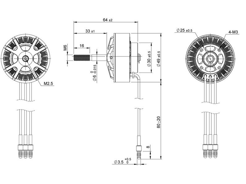 Tomcat M0101 Brushless Motor M-5010-1-KV430, Dynam – Bild 2