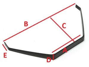 CFK / Carbon Fahrwerk, 710x255mm
