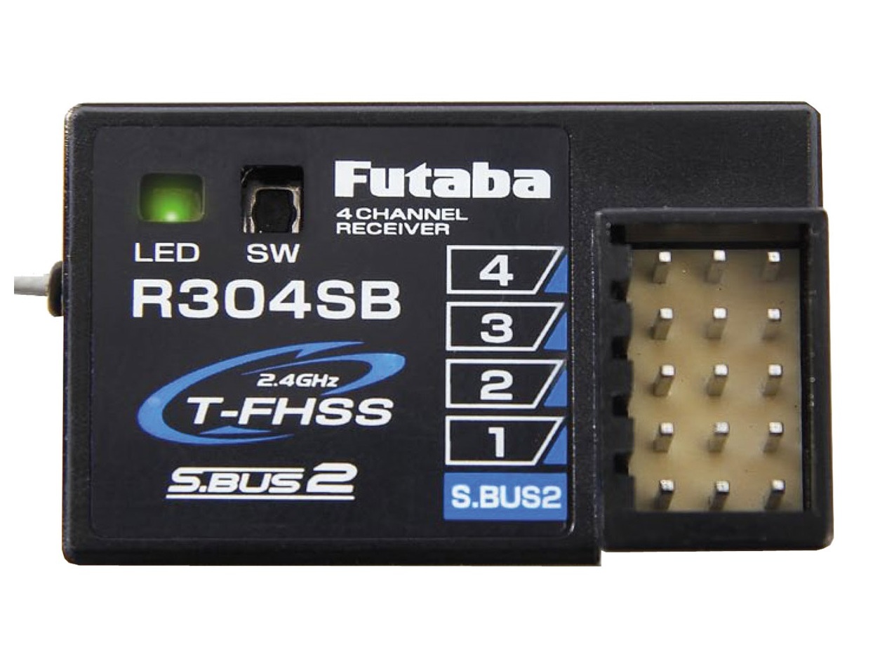 Empfänger 4-Kanal R304SB - Telemetrie, 2.4GHz Futaba – Bild 2