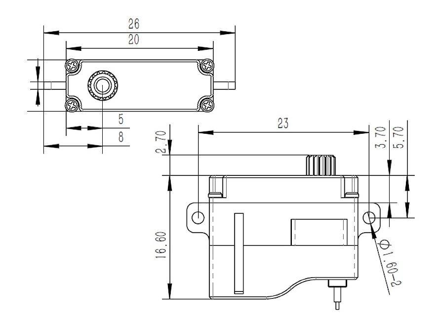 KST X06H V6 MG HV Digital Servo 7mm 1.8kg – Bild 5