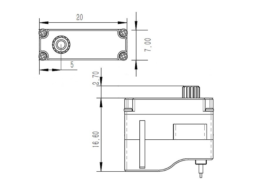 KST X06N V6 MG HV Digital Servo 7mm 1.8kg – Bild 4