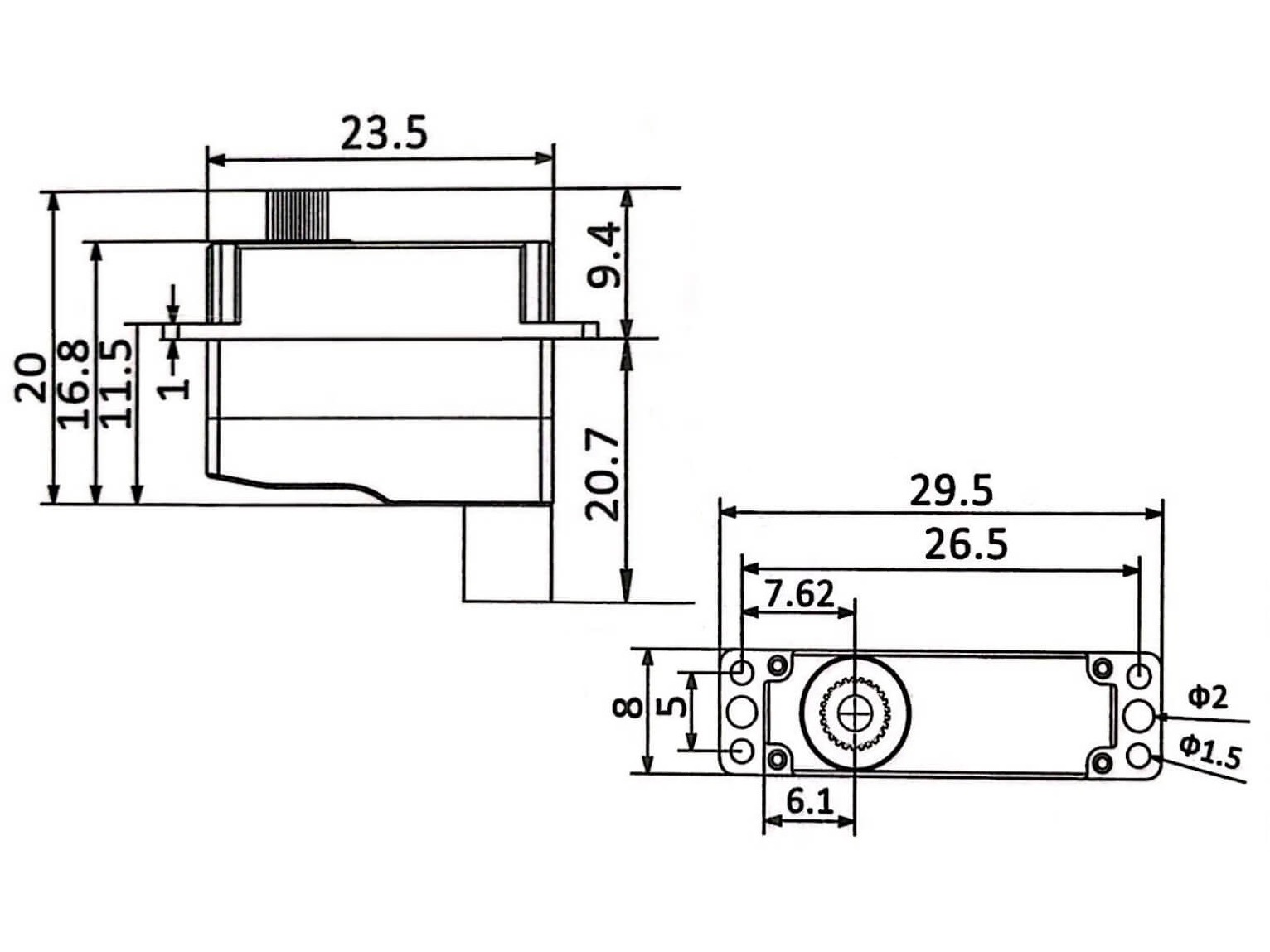 KST Servo X08 Plus V6 MG HV Digital 8mm Alu Gehäuse 5.3kg Stellkraft – Bild 3