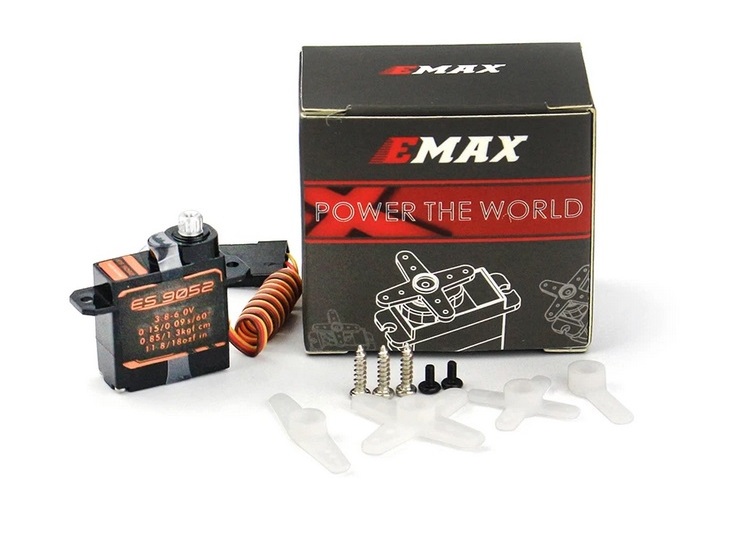 Emax Ultra Micro Servo ES9052MD, 5.5gr, 1.3kg Stellkraft, 8.8mm – Bild 2