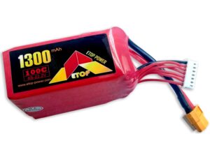 FPV LiPo Akku 6S / 22.2V, 1300mAh - 100C - XT60 ETOP