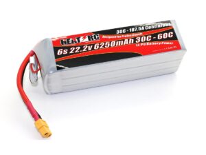 HEAT-RC, LiPo Akku 6S / 22.2V, 6250mAh 30C-60C - XT60