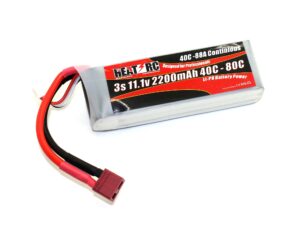 HEAT-RC, LiPo Akku 3S / 11.1V, 2200mAh 40C-80C T-Plug