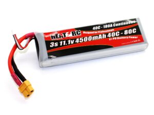 HEAT-RC, LiPo Akku 3S / 11.1V 4500mAh, 40C-80C - XT60