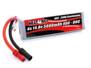 HEAT-RC, LiPo Akku 4S / 14.8V, 5000mAh 40C-80C - XT150