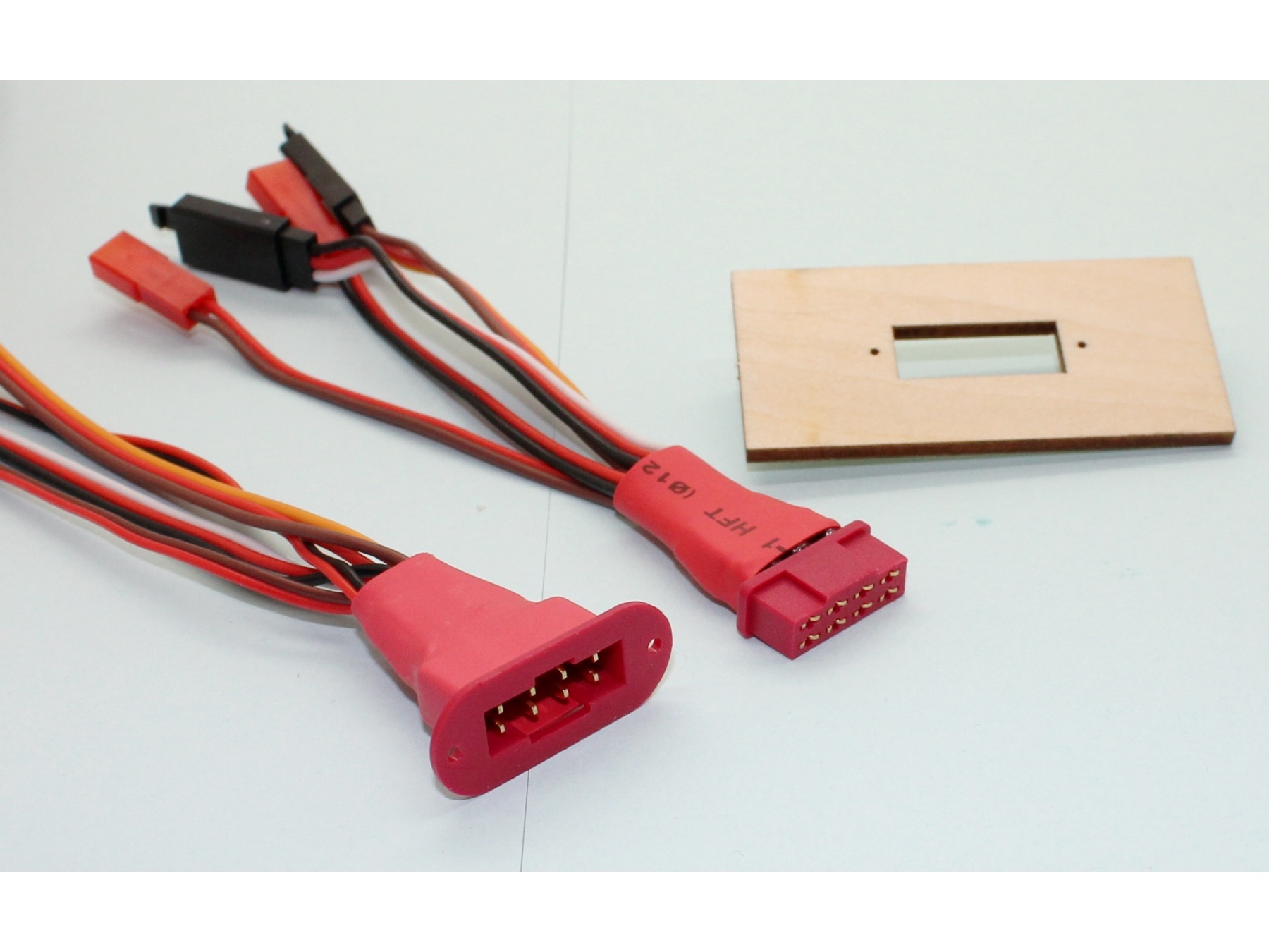 Servo Flächenverbindungskabel für 2 Servos und 2 LED - 45cm, Pilot-RC