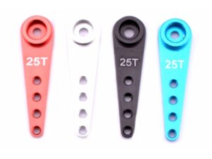 Alu Servoarm Servohebel 30mm, 25T Servos wie Futaba / Savöx - rot