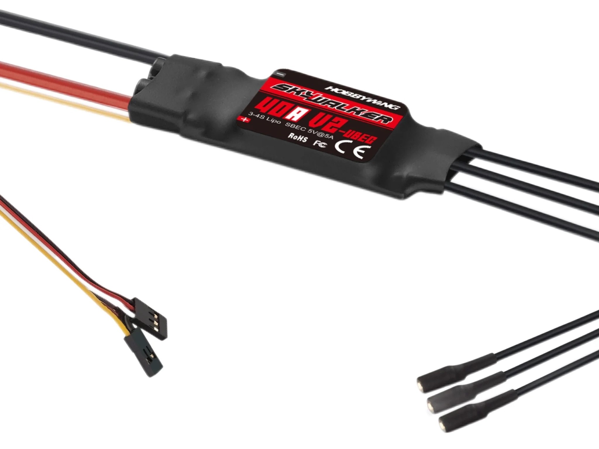 Hobbywing Skywalker V2 Regler 40A - 3-4S - mit 5A BEC