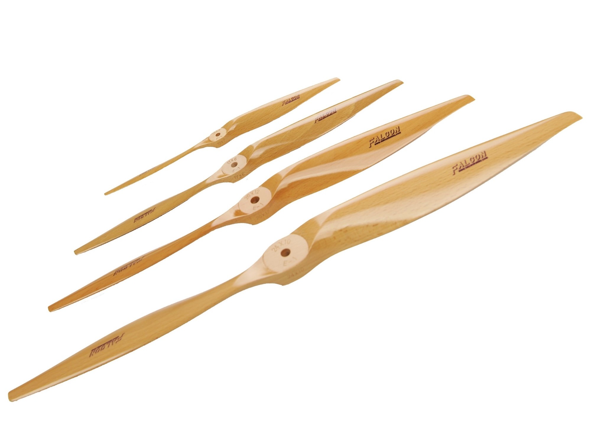 Falcon - Holz Propeller / Luftschraube - 13x6 - 2-Blatt - Elektro – Bild 2