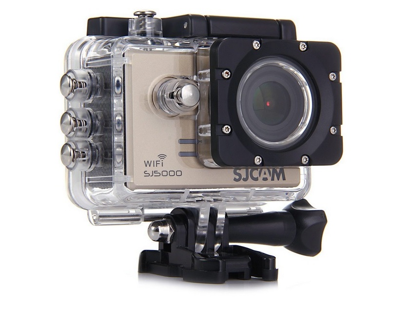 Actioncam / Dashcam SJ5000, Full HD - Kamera mit 14 MP - gold, SJCAM – Bild 2