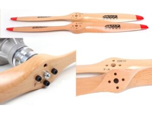 6Star - Propeller / Luftschraube aus Holz - 20x10