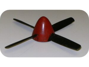 Luftschraube / Propeller 5in 4-Blatt rot zu Micro Mustang P-51 FlyFly