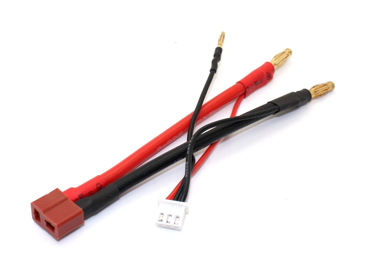 Anschlusskabel T-Plug auf Banana Stecker 4mm mit Balanceranschluss