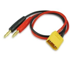 Ladekabel XT90 auf Banana Stecker 4mm - 20cm lang