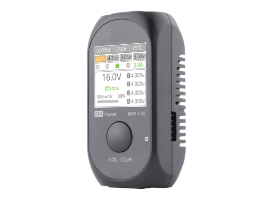 ToolkitRC M4 Pocket Ladegerät - 80W - 1-4S LiPo - XT30 / XT60