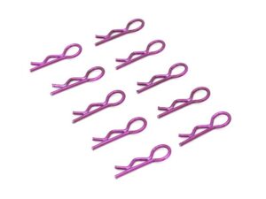 Karosserieclips / Splinte klein - gebogen, 1.2x15mm - violett, 10 Stk