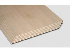 Balsaholz-Platte / Balsa-Holzbrett - 100x1000mm x 2mm, 5 Stück