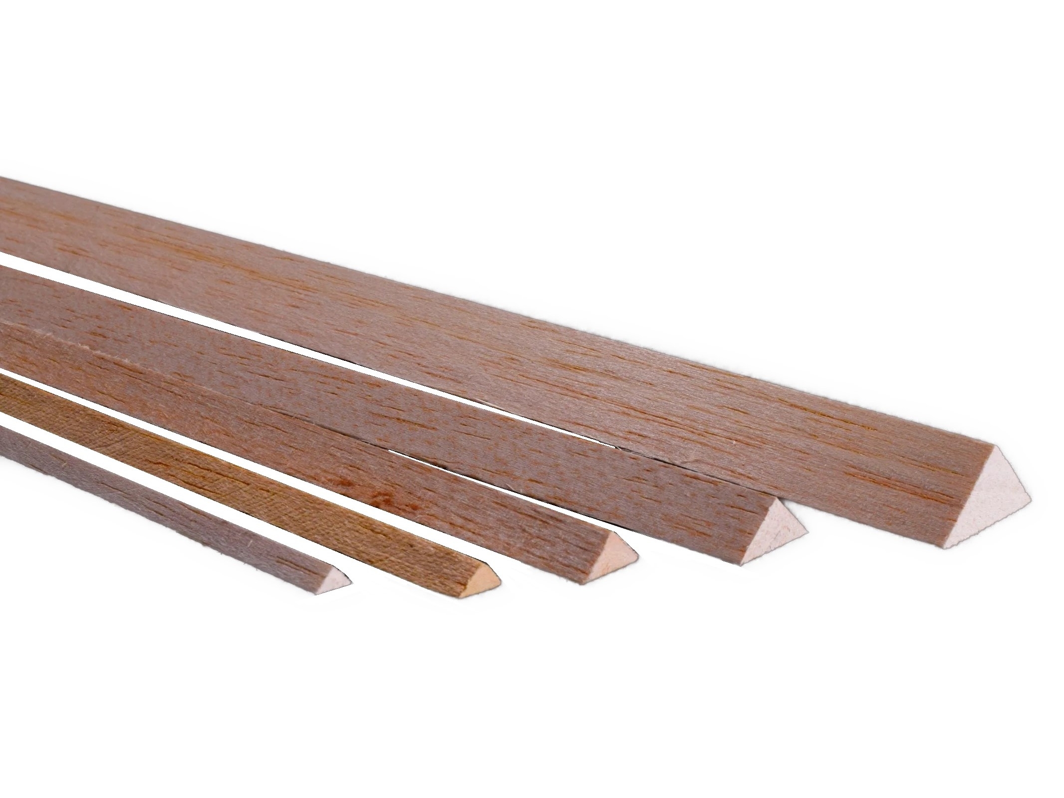 Balsaholz Dreikantleiste / Profilleiste - 6x6 x1000mm - 5er-Set