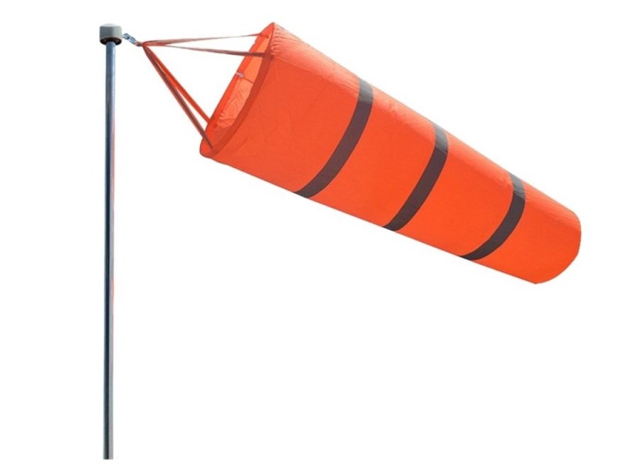 Ständer mit Bodenplatte für Windsack / Windanzeiger - 200cm hoch, Edelstahl