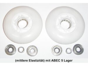 Räder (2-er Set) für Waveboard (mittlere Elastizität) mit Kugellager 608ZZ