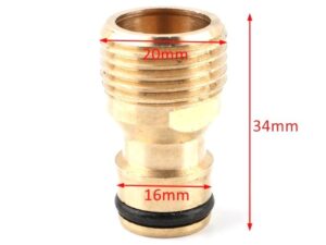 Schraubanschluss Schnellkupplung Messing AG 1/2 Zoll Typ Gardena