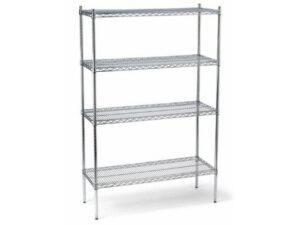 Chrom-Metall-Regal 99 x 91 x 46 cm