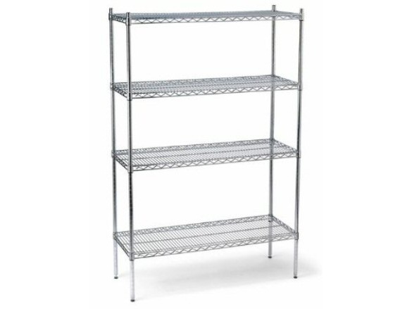 Chrom-Metall-Regal 99 x 91 x 36 cm