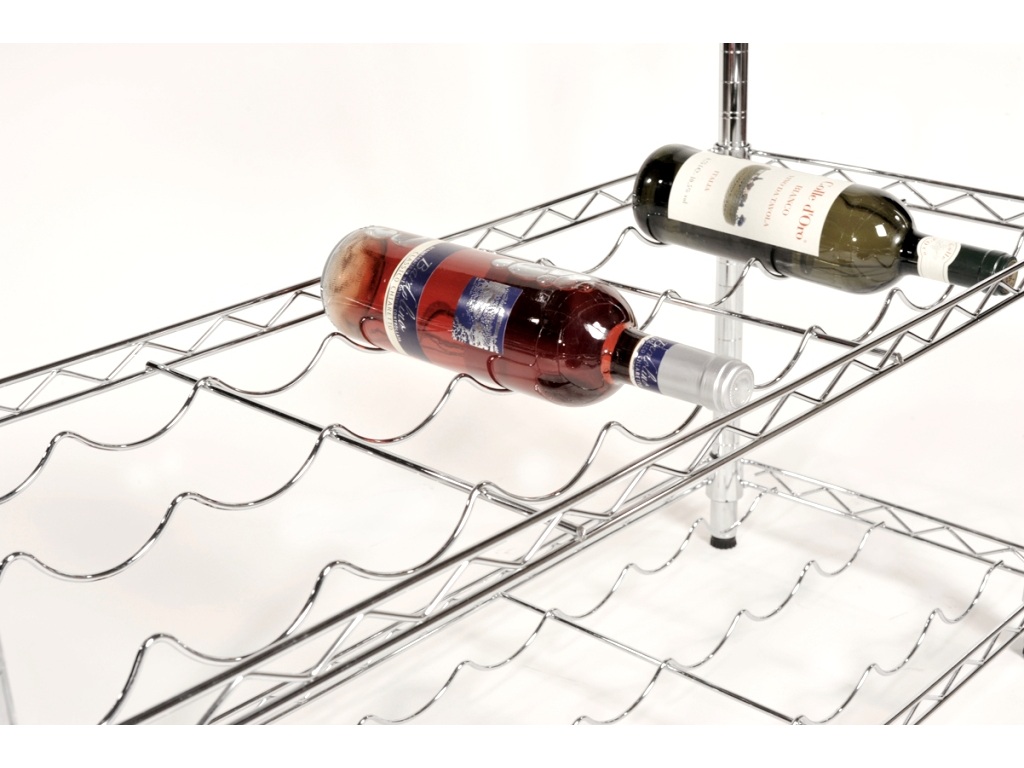 Chrom-Gitterauflage 36x91 cm zu Weinregal
