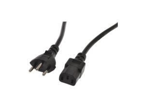 Stromkabel Netzkabel mit 3-poligem Stecker - T12 auf C13