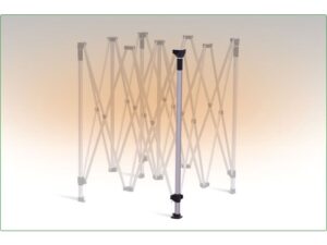 Eck-Standbein zu HEBU-Tent Faltzelt DELUXE 4x4m x8m