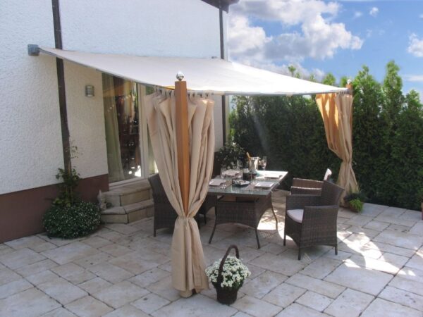 Seitenwand-Set zu TOSCANA 3x4m Sand