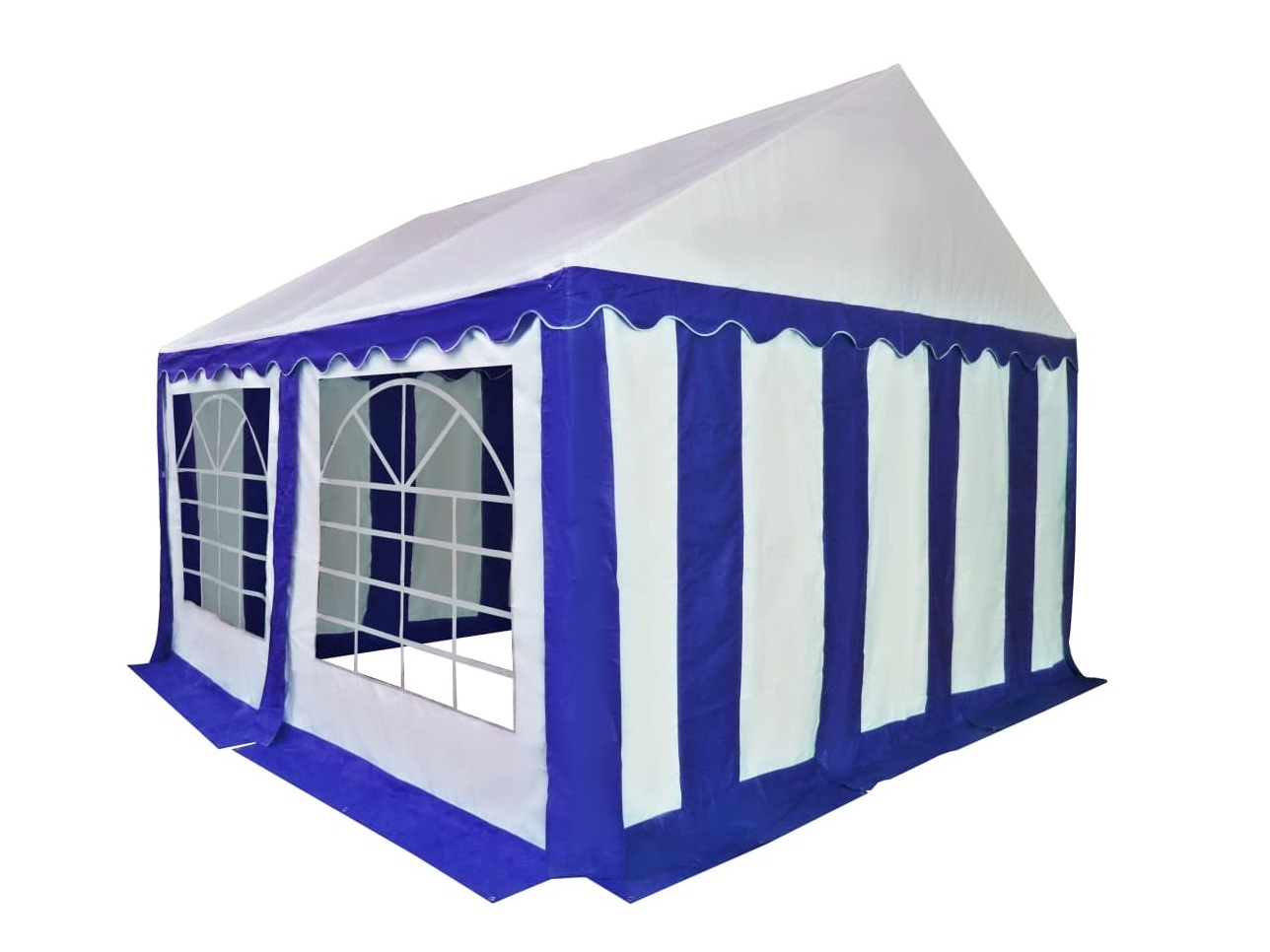 HEBU-Tent - Profi PVC Partyzelt 4x4 m blau