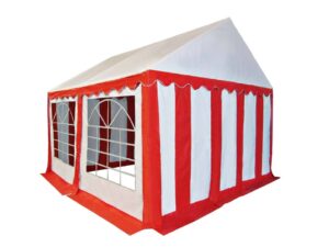 HEBU-Tent - Profi PVC Partyzelt 3x4 m rot