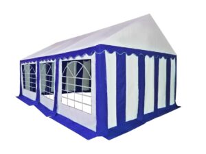 HEBU-Tent - Profi PVC Partyzelt 4x6 m blau